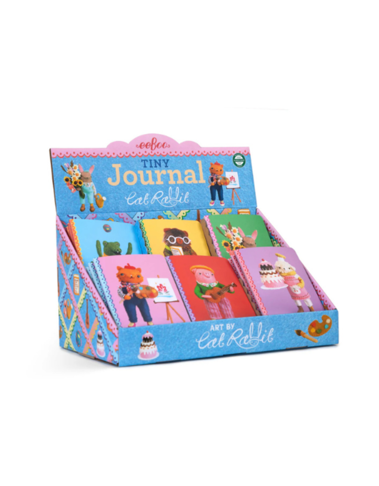 eeBoo Eeboo - Cat Rabbit Tiny Journal Assortment