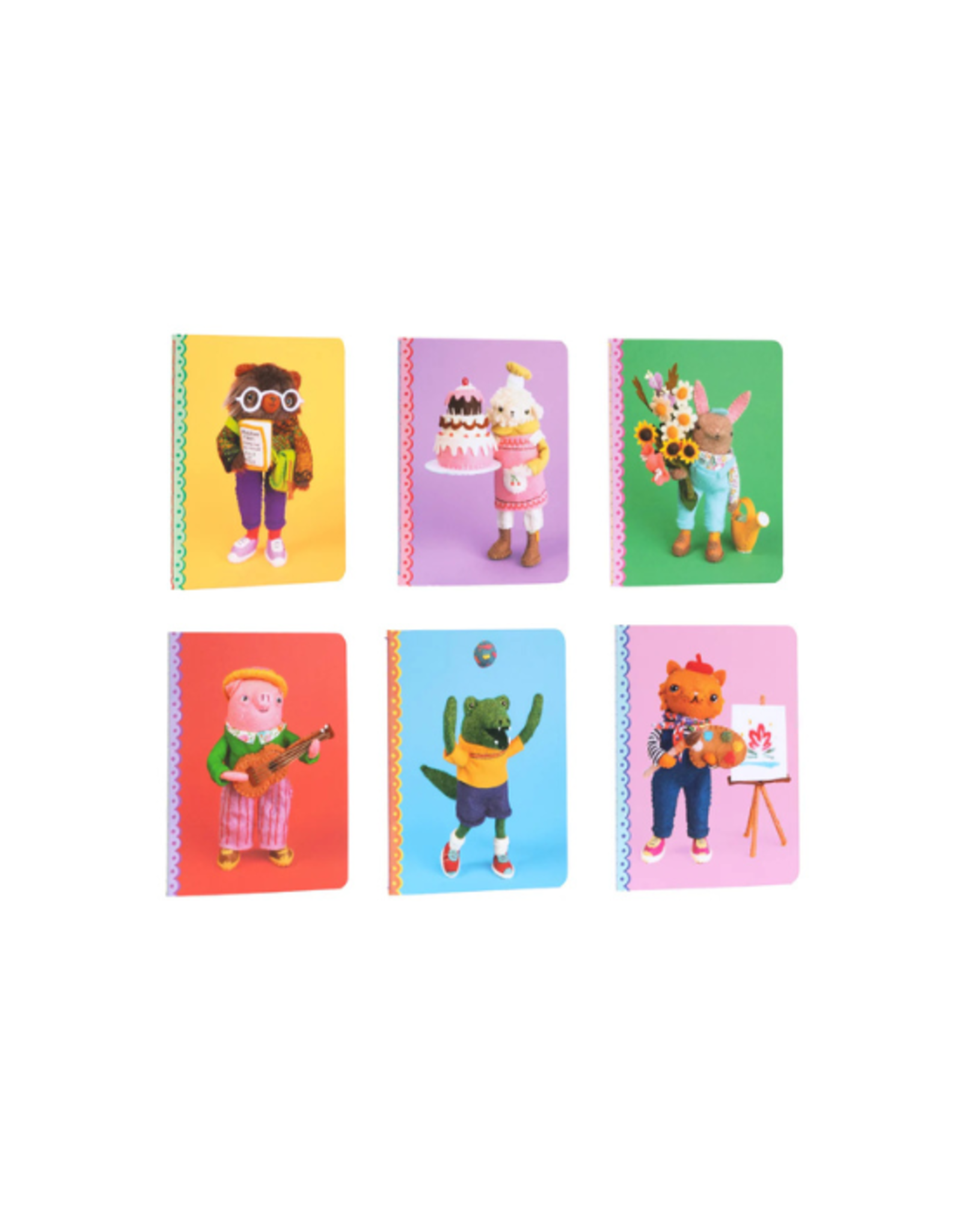eeBoo Eeboo - Cat Rabbit Tiny Journal Assortment
