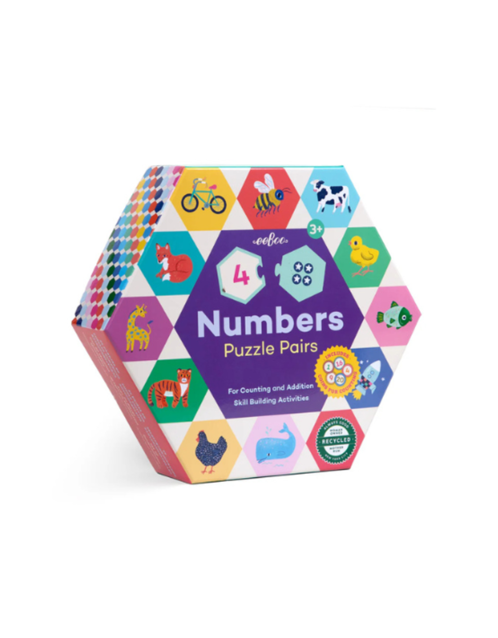 eeBoo Eeboo - Numbers Hexagon Puzzle Pairs
