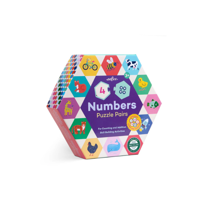 Eeboo - Numbers Hexagon Puzzle Pairs - ToymastersMB.ca - Westmans Local ...