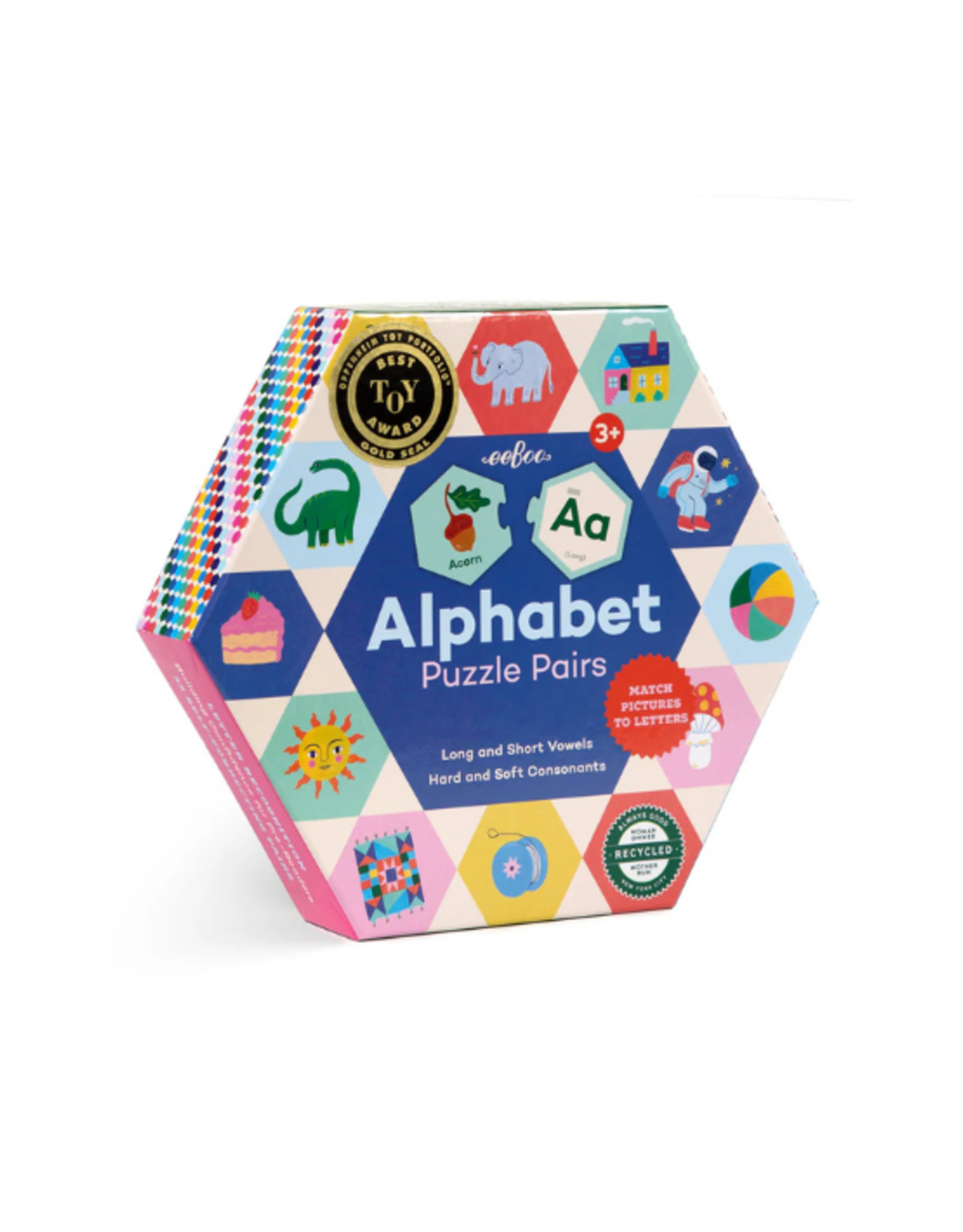 eeBoo Eeboo - Alphabet Hexagon Puzzle Pairs