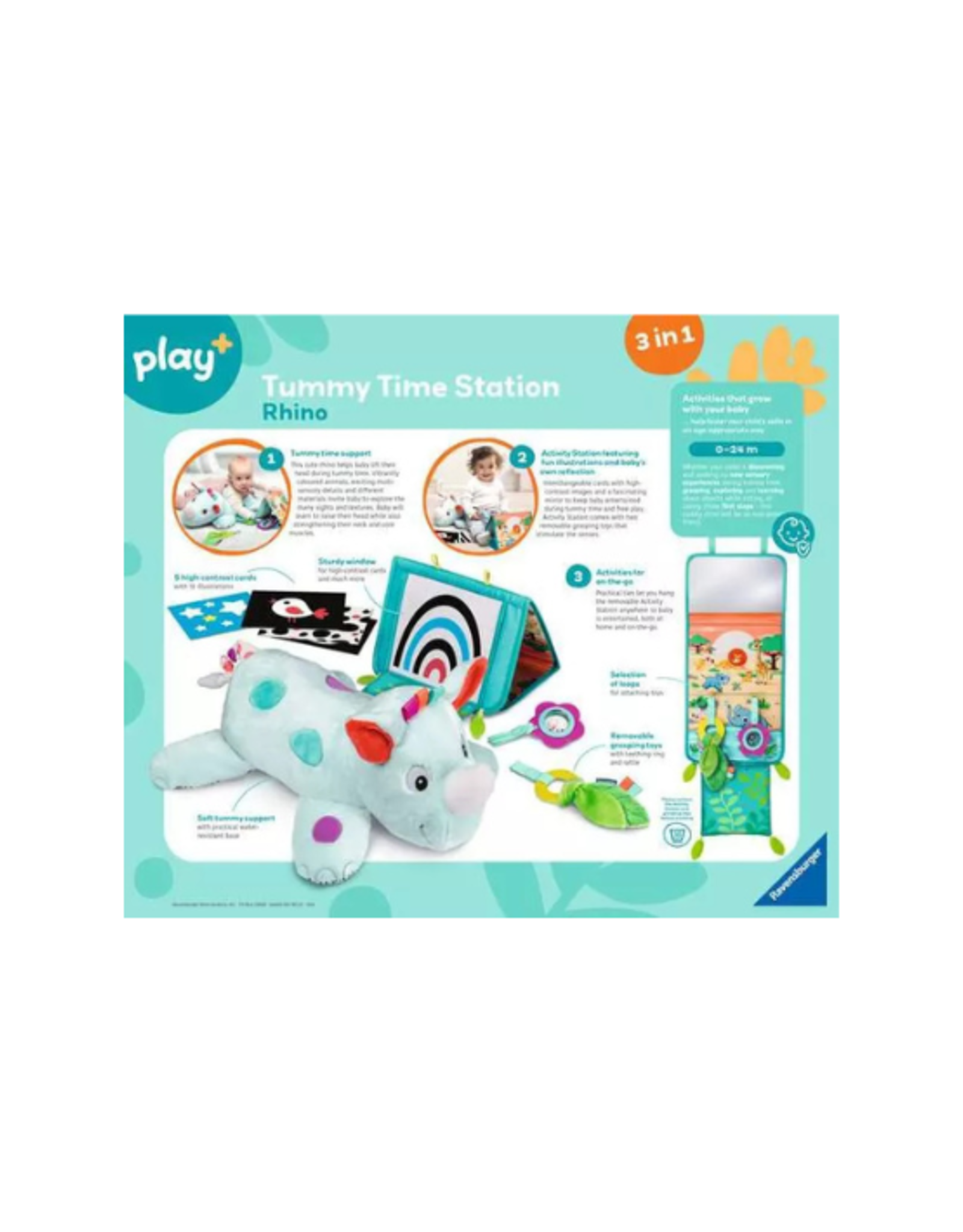 Ravensburger Ravensburger - Play+ Tummy Time Activity Station: Rhino