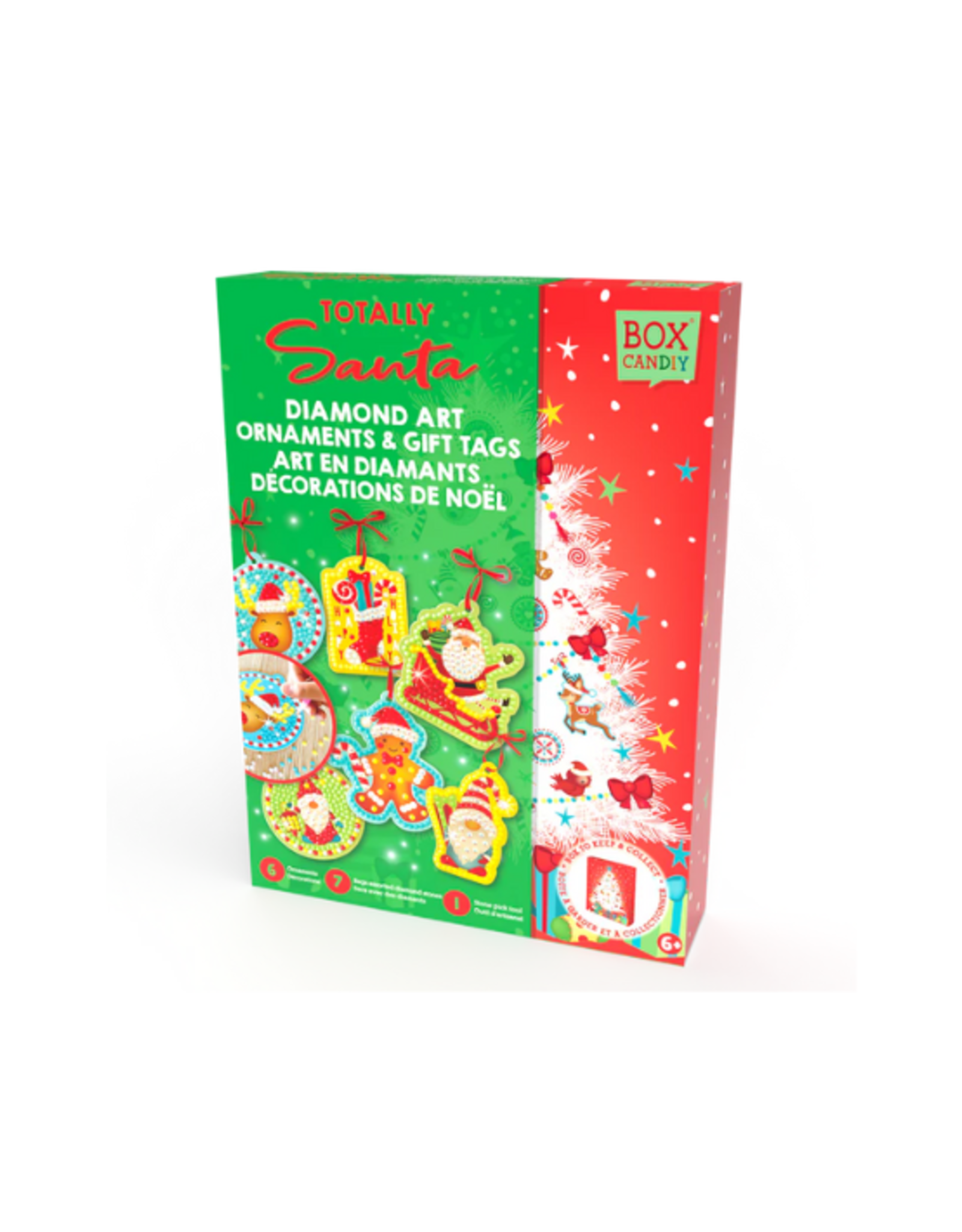 Box Candiy - Totally Santa Christmas Ornaments Diamond Art Set