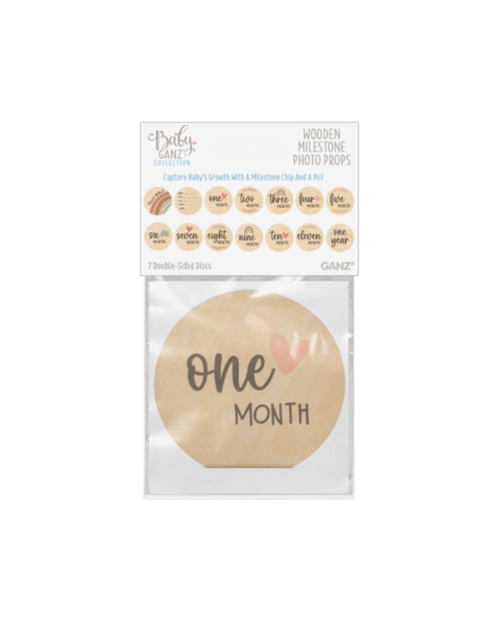 Ganz Ganz - Milestone Photo Prop Set Months