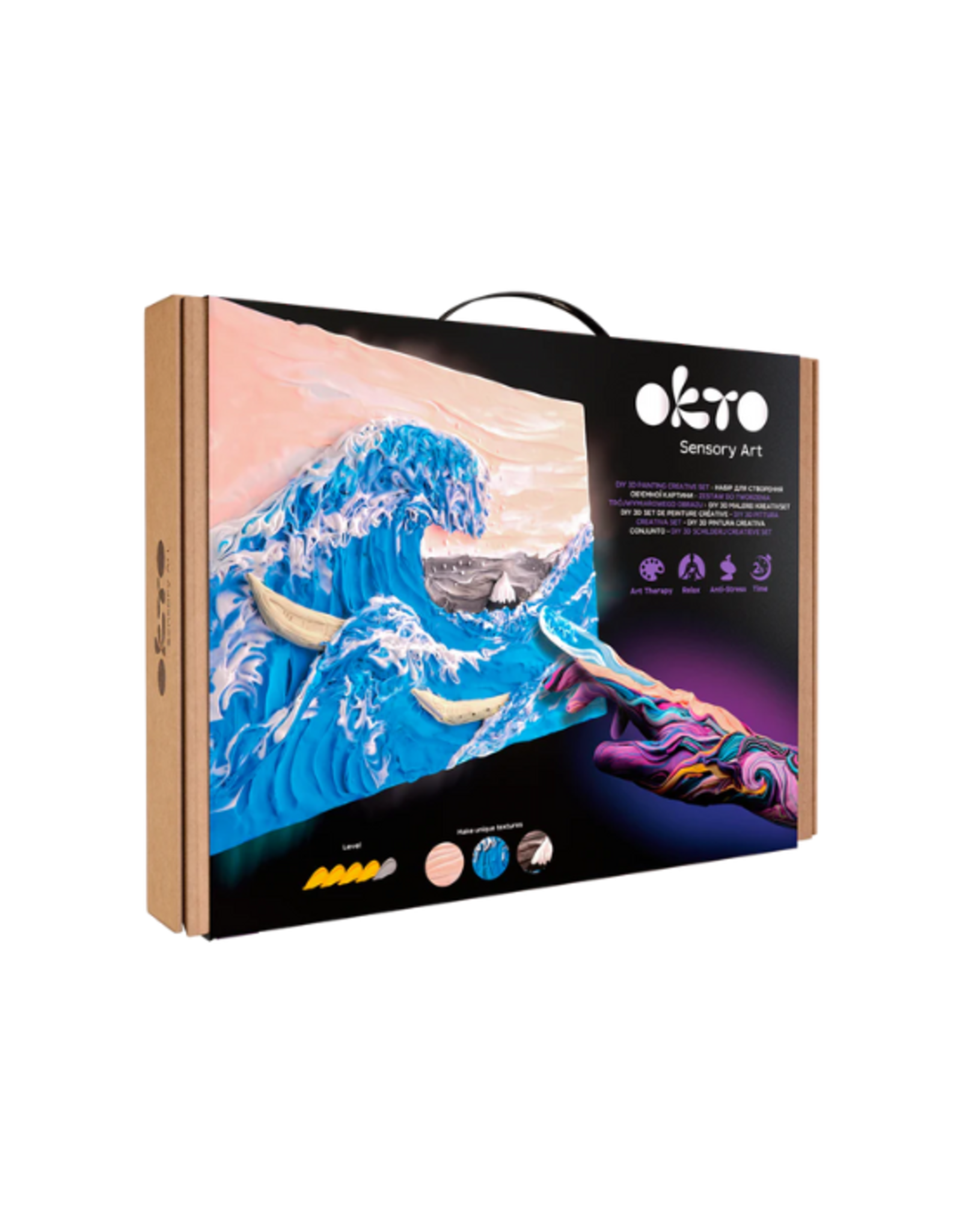 Okto Okto - DIY 3D Creative Painting Set The Big Wave in Kanagawa