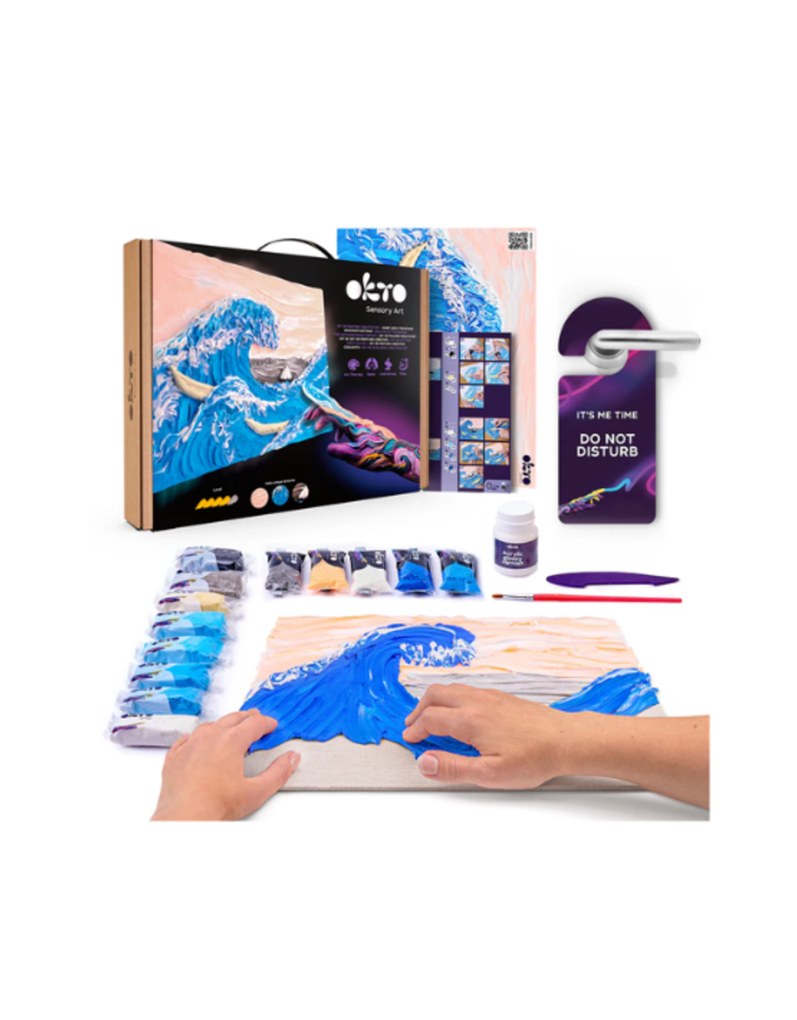Okto Okto - DIY 3D Creative Painting Set The Big Wave in Kanagawa