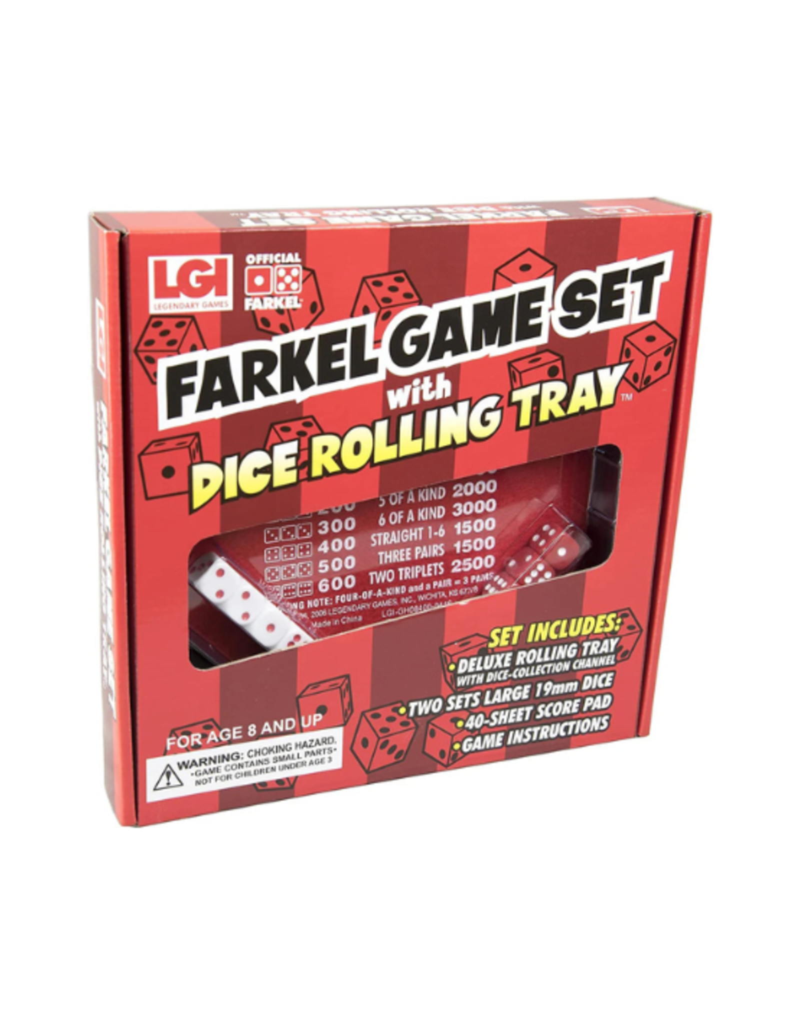 Imagination Gaming Imagination Gaming  - Farkel Game Set with Deluxe Rolling Tray
