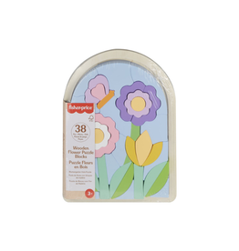 Wooden Flower Puzzle Blocks