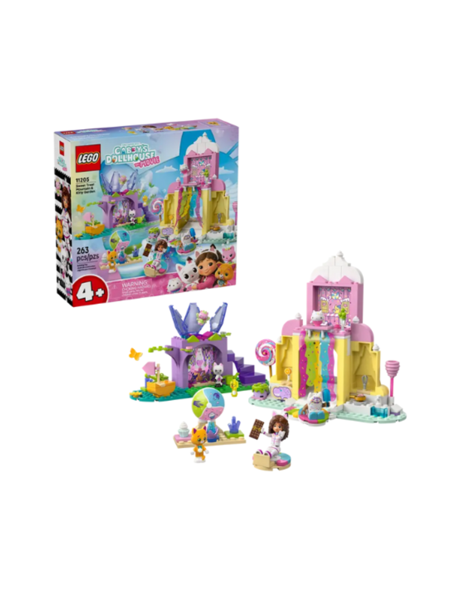 Lego Lego - Gabby's Dollhouse - 11205 - Sweet Treat Mountain & Kitty Garden