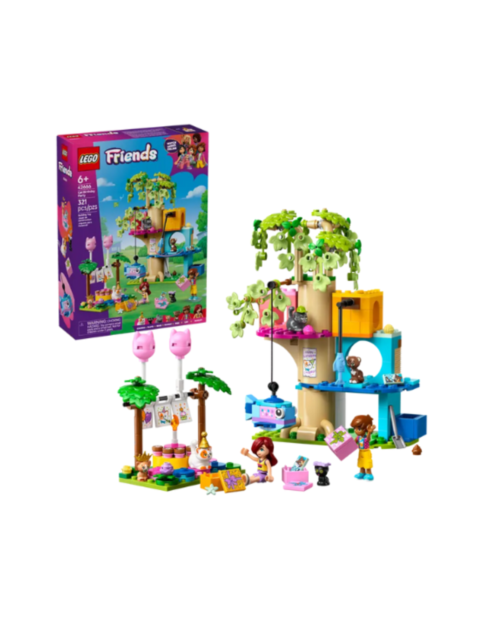 Lego Lego - Friends - 42666 - Cat Birthday Party & Tree House