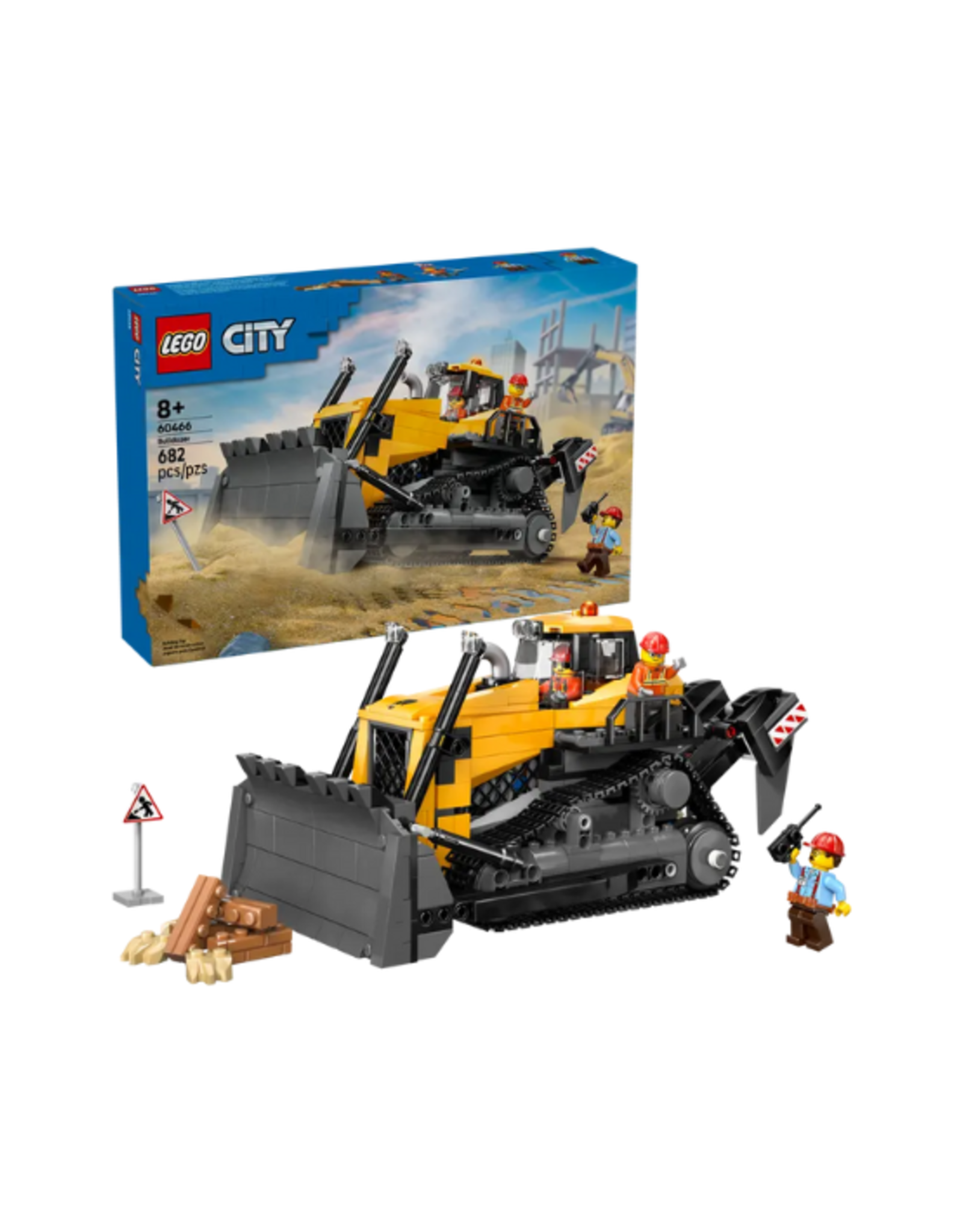 Lego Lego - City - 60466 - Yellow Bulldozer