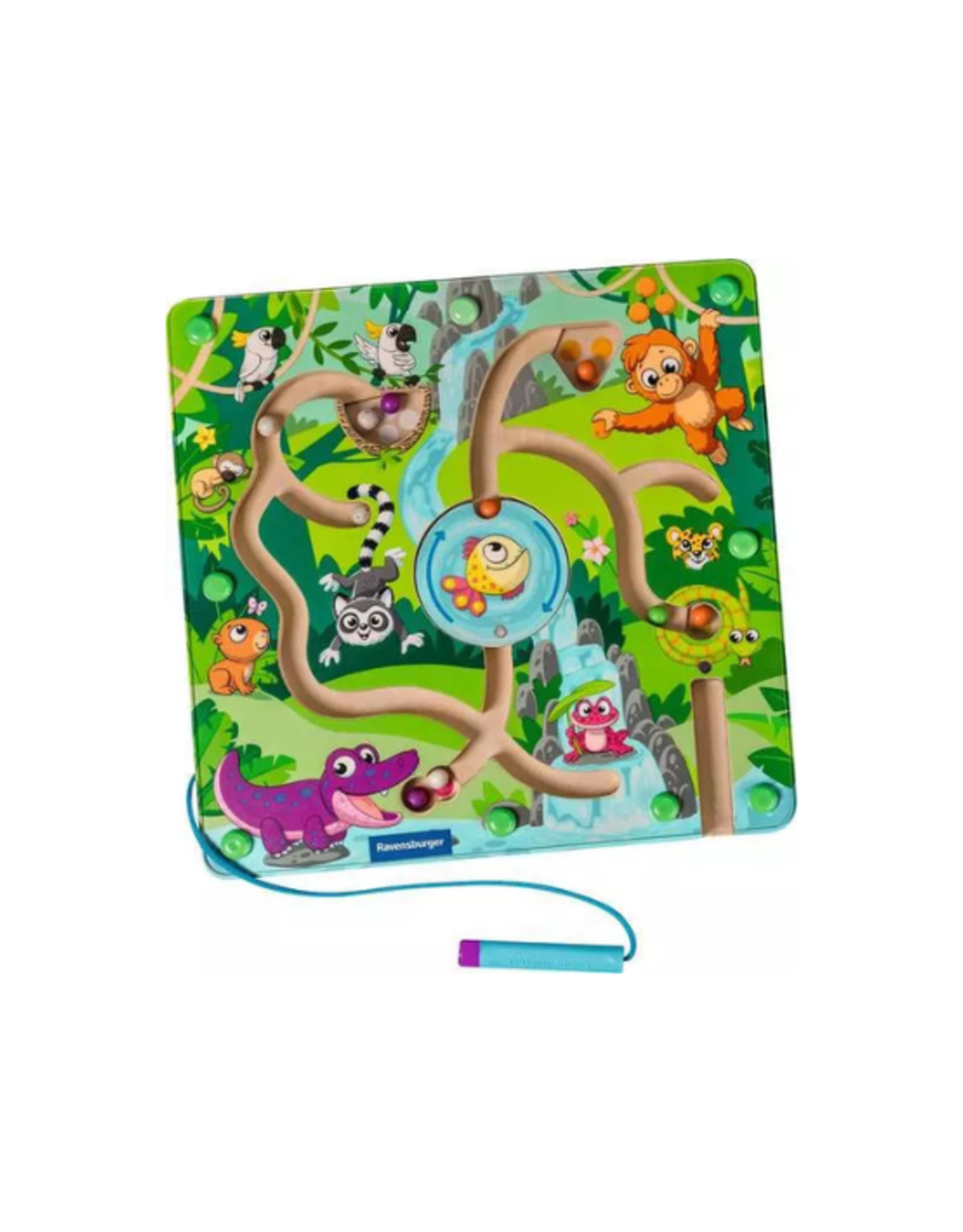 Ravensburger Ravensburger - Play+ Magnetic Wooden Maze: In the Jungle