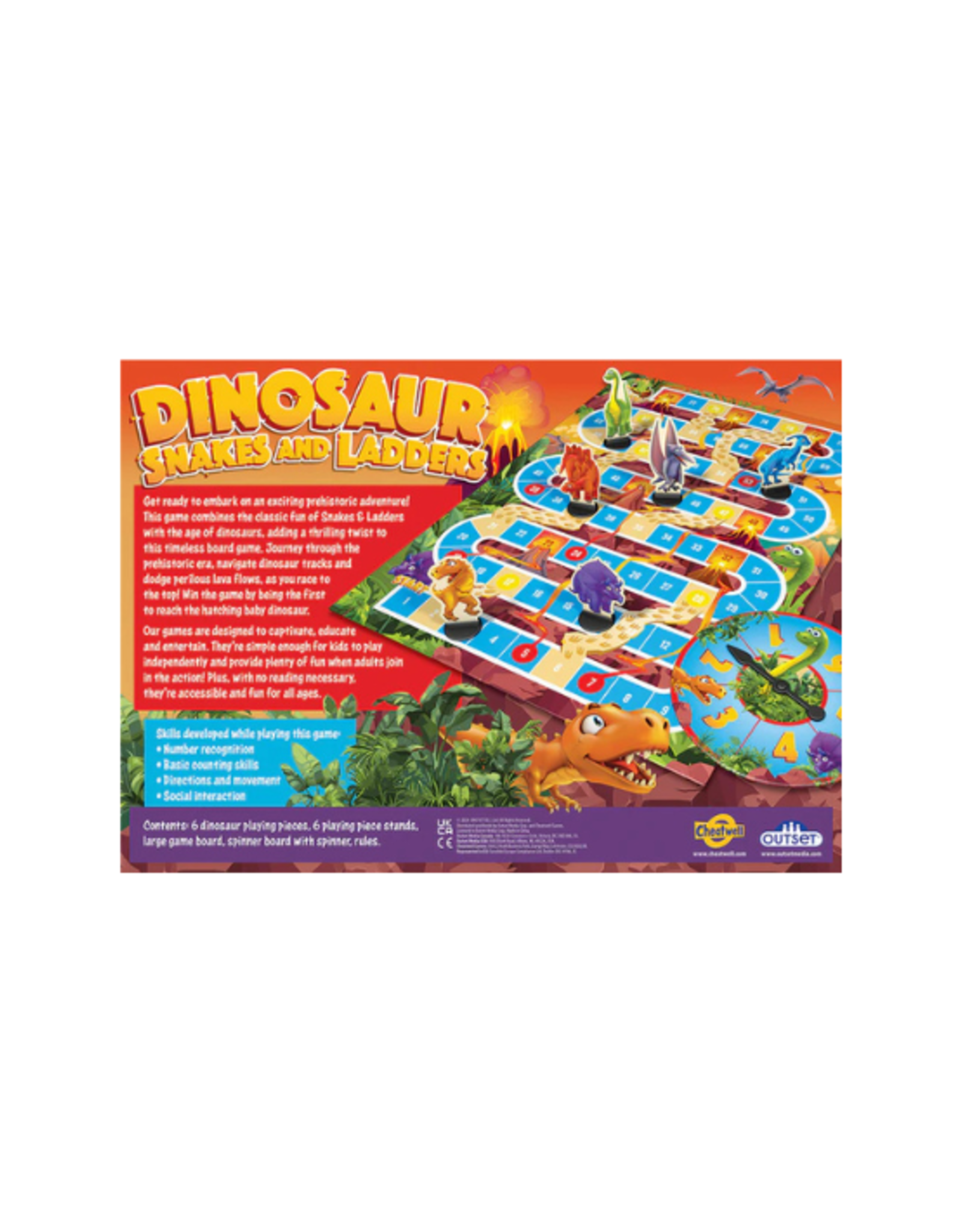 Outset Media Outset - Dinosaur Snakes and Ladders