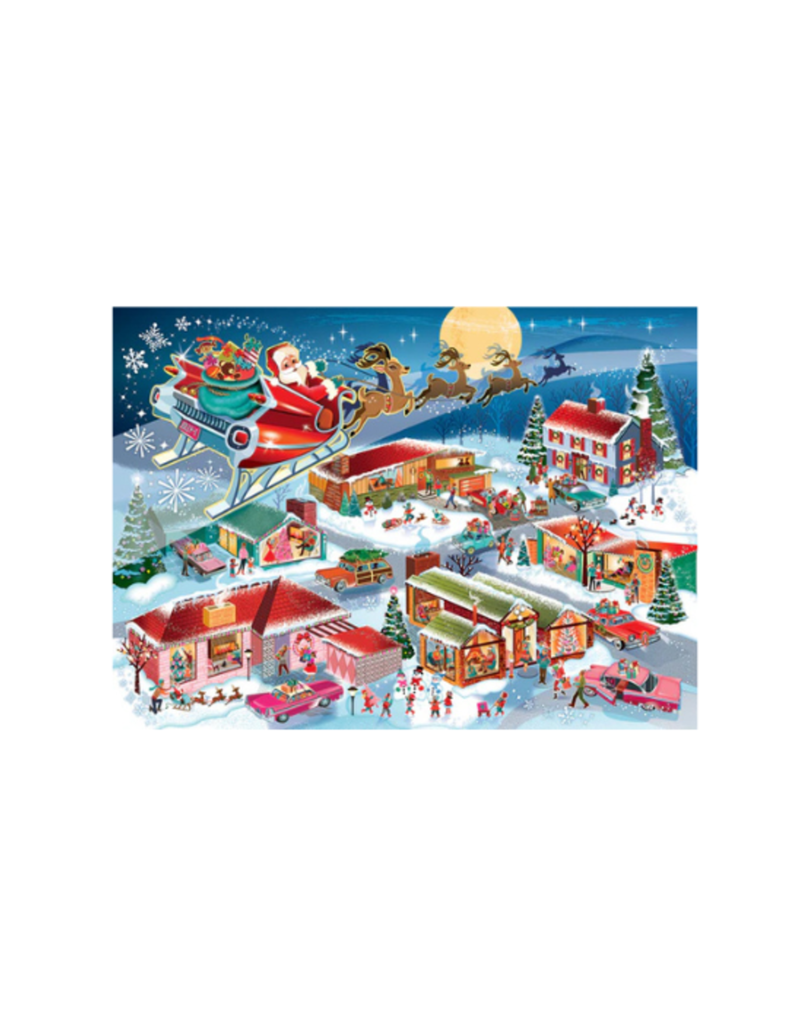 Cobble Hill Cobble Hill - 350pcs - Family Pieces - Santa's Flyby
