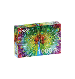 Enjoy Puzzle Colorful Peacock (1000pcs)