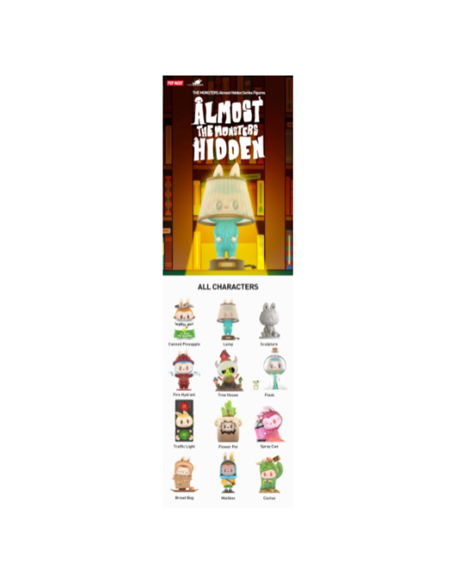 Mohi Toy Mohi Toy - Pop Mart x THE MONSTERS Almost Hidden Series Figures Blind Box