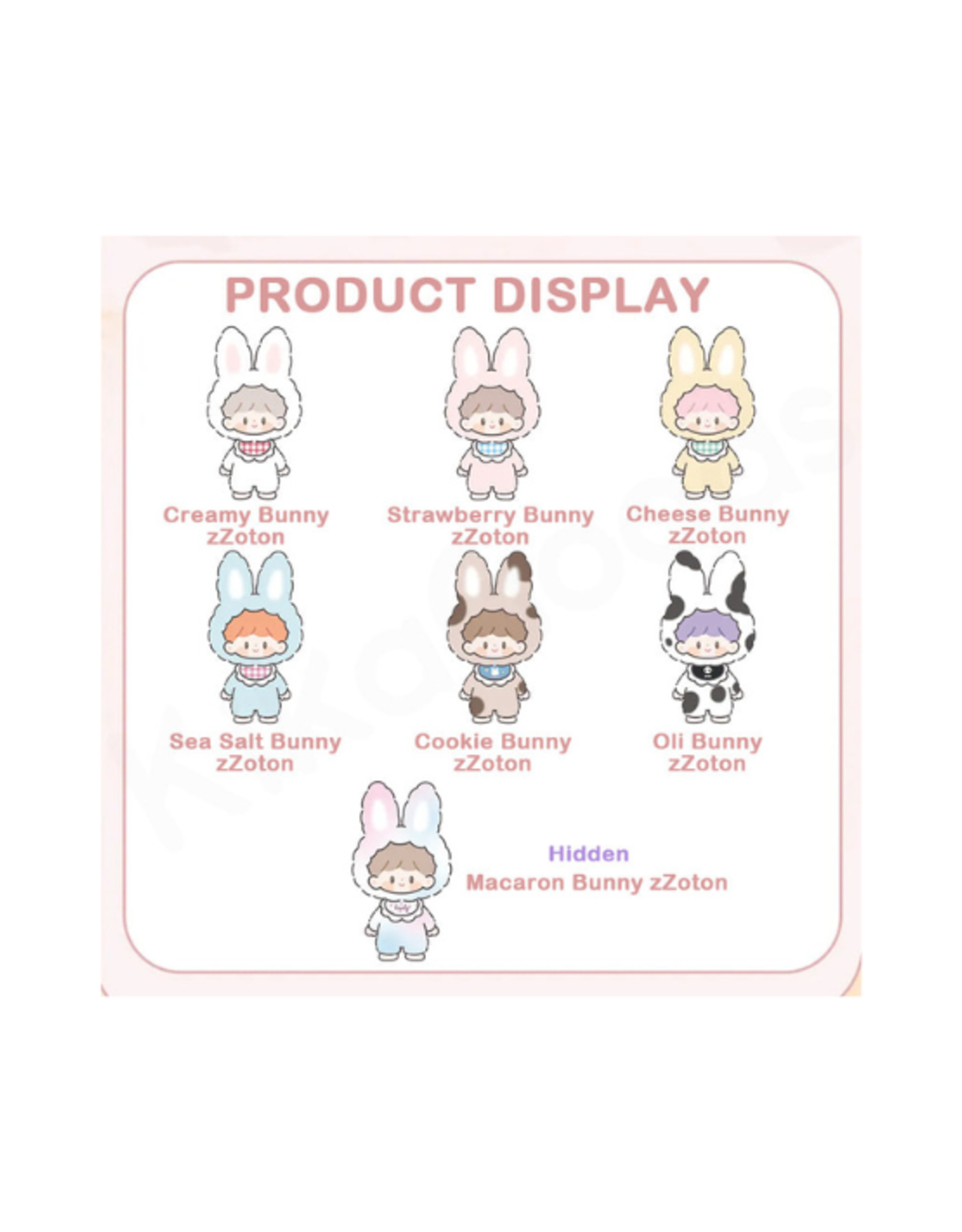 Finding Unicorn - zZoton Delicious Bunny Series Plush Blind Box