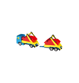Siku Truck with Skip and Trailer