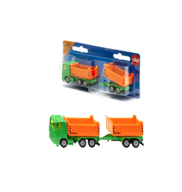 Siku Truck with Dumper Body and Tipping Trailer