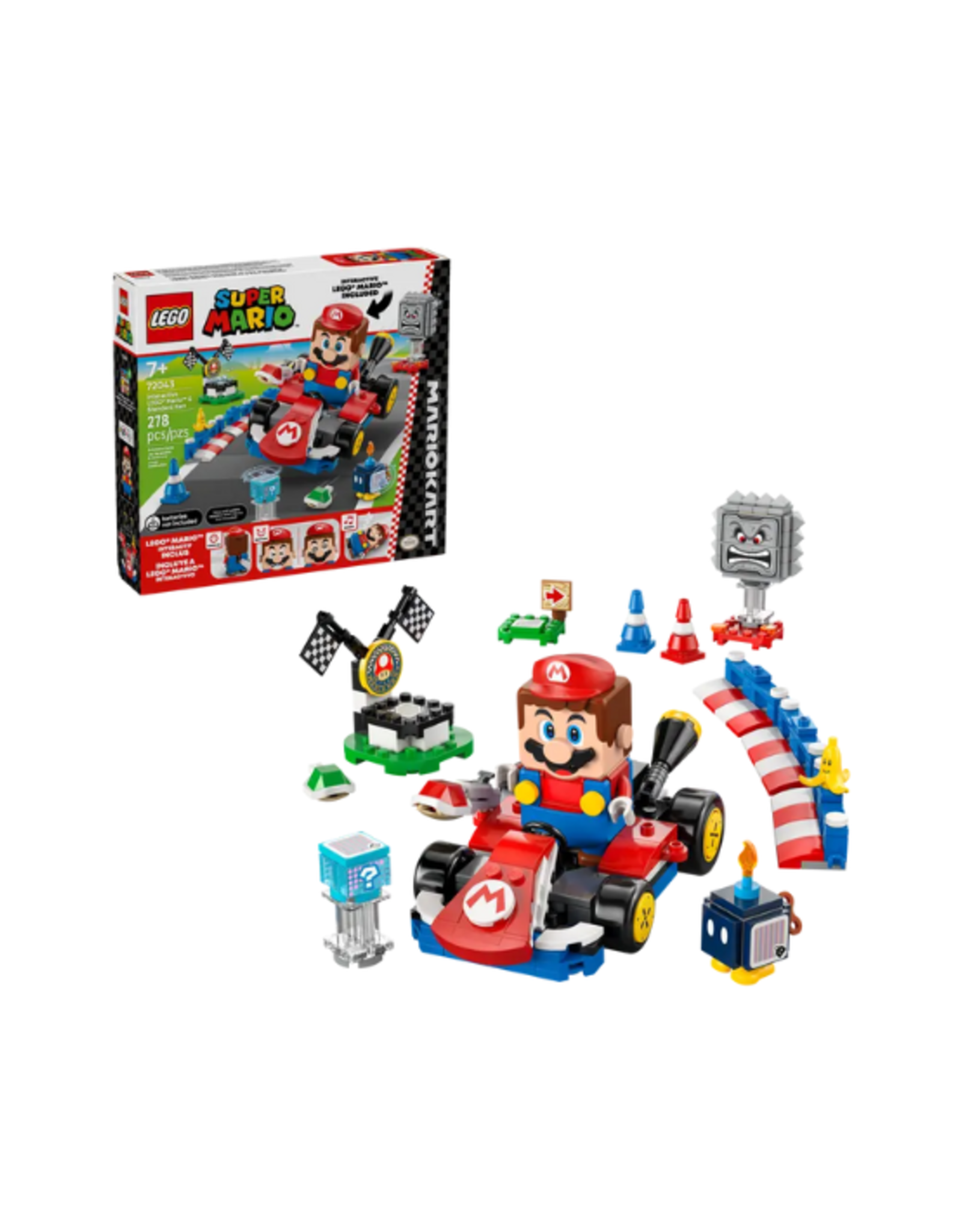 Lego Lego - Super Mario - 72043 - Mario Kart™ – Interactive LEGO® Mario™ & Standard Kart