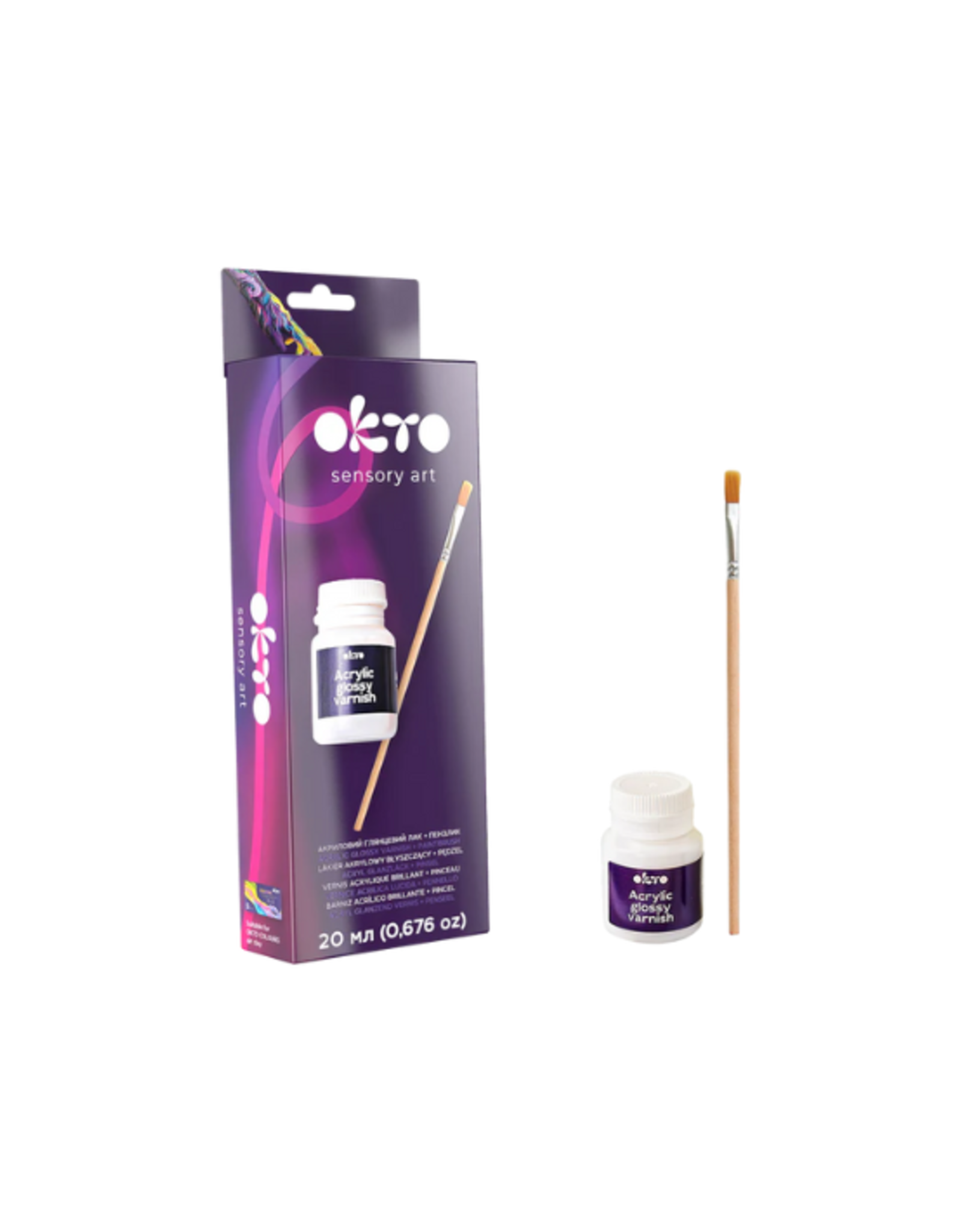 Okto Okto - Acrylic Glossy Varnish & Brush
