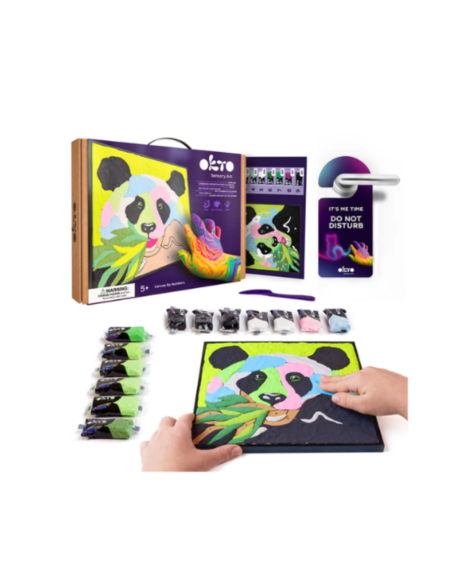 Okto Okto - Coloring with Clay by Numbers Panda