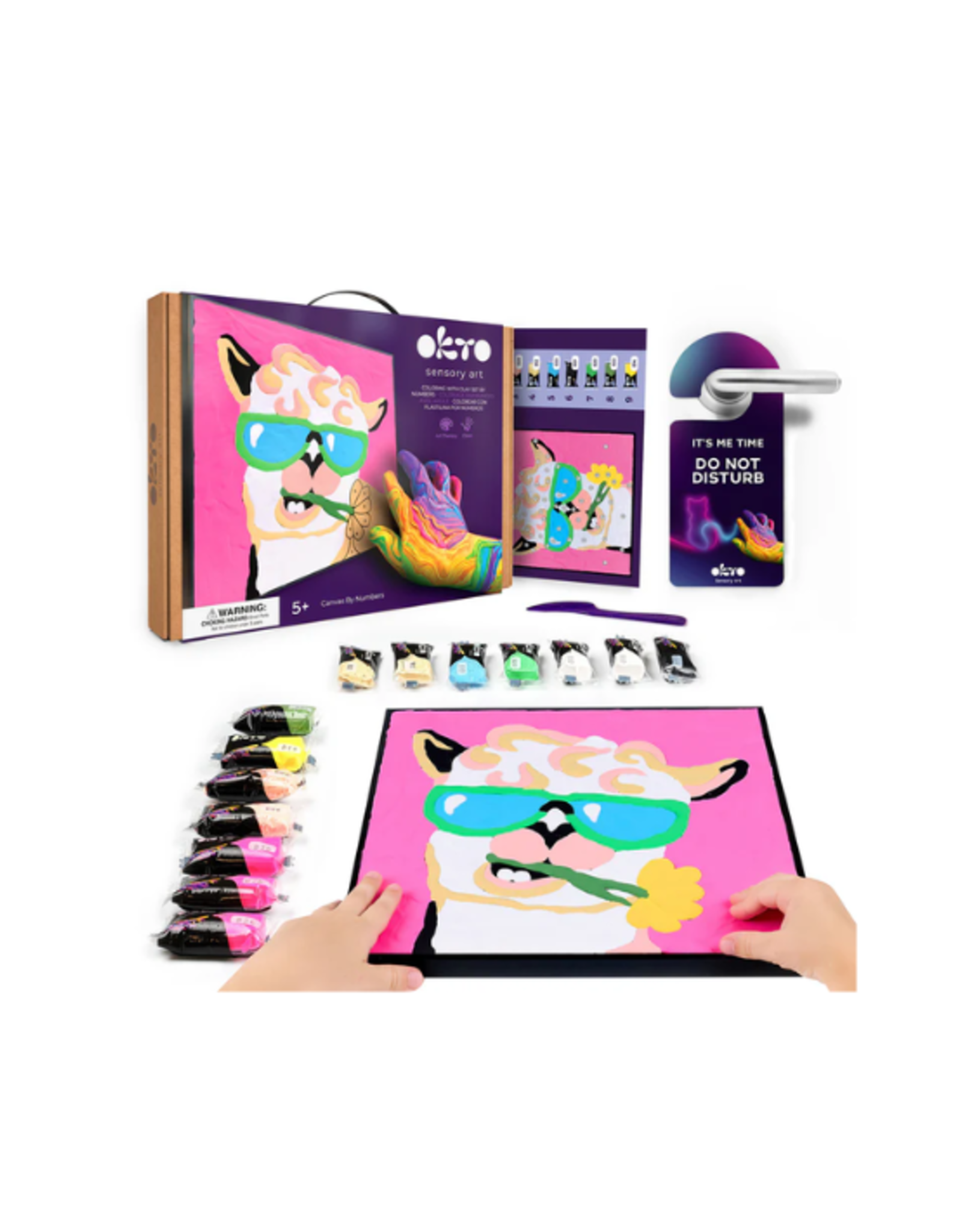 Okto Okto - Coloring with Clay by Numbers Llama