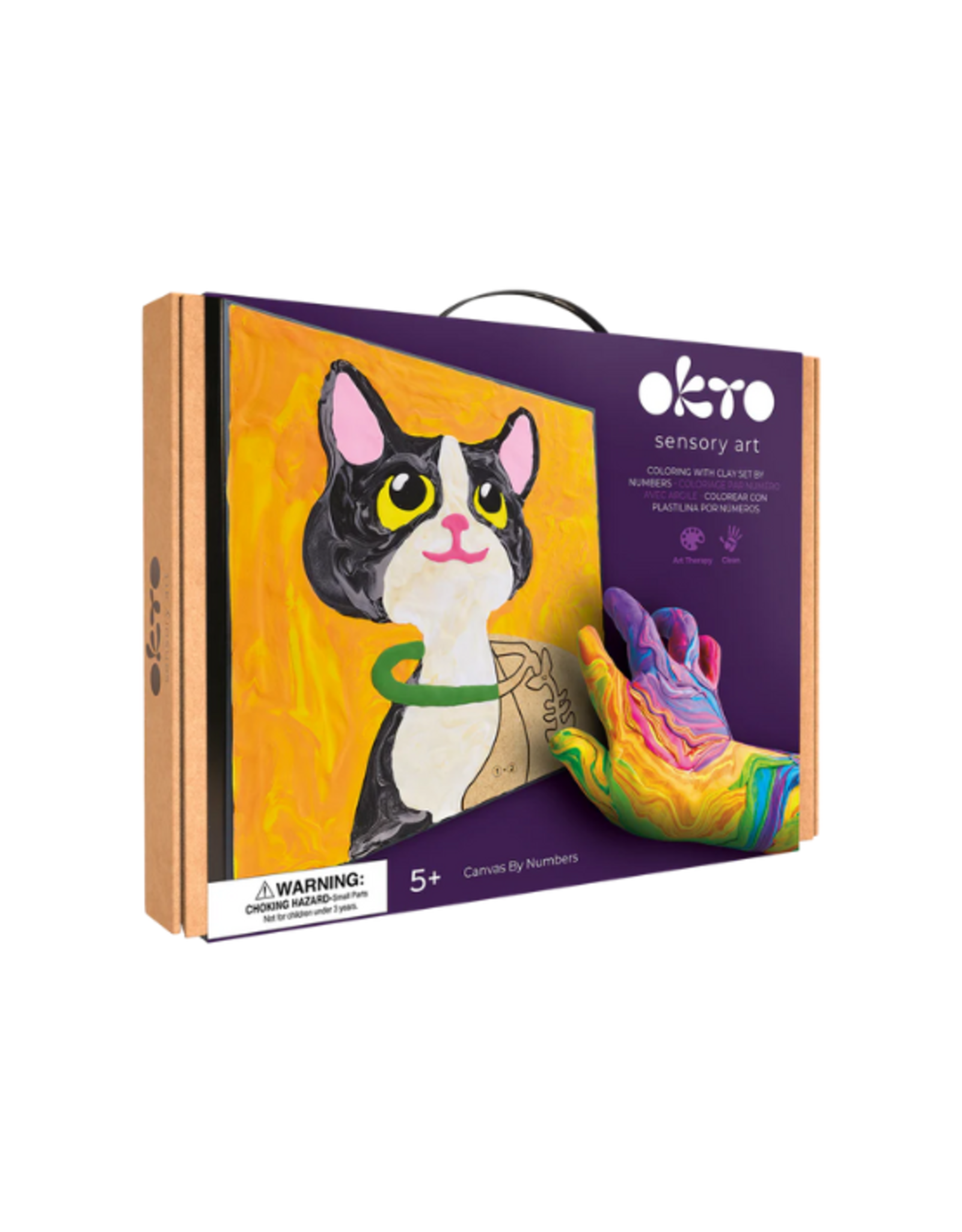 Okto Okto - Coloring with Clay by Numbers Cat