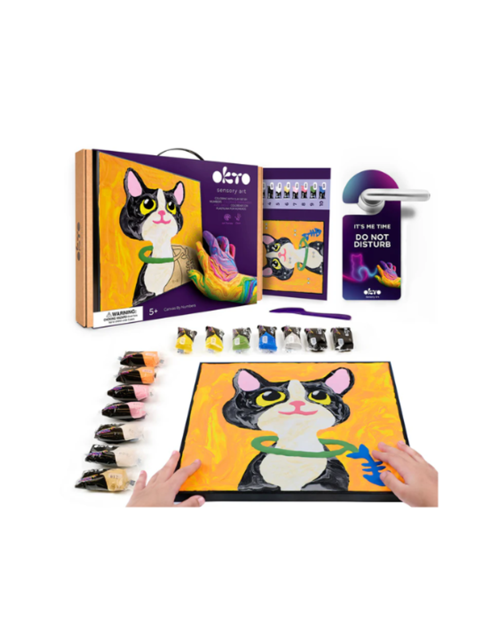Okto Okto - Coloring with Clay by Numbers Cat