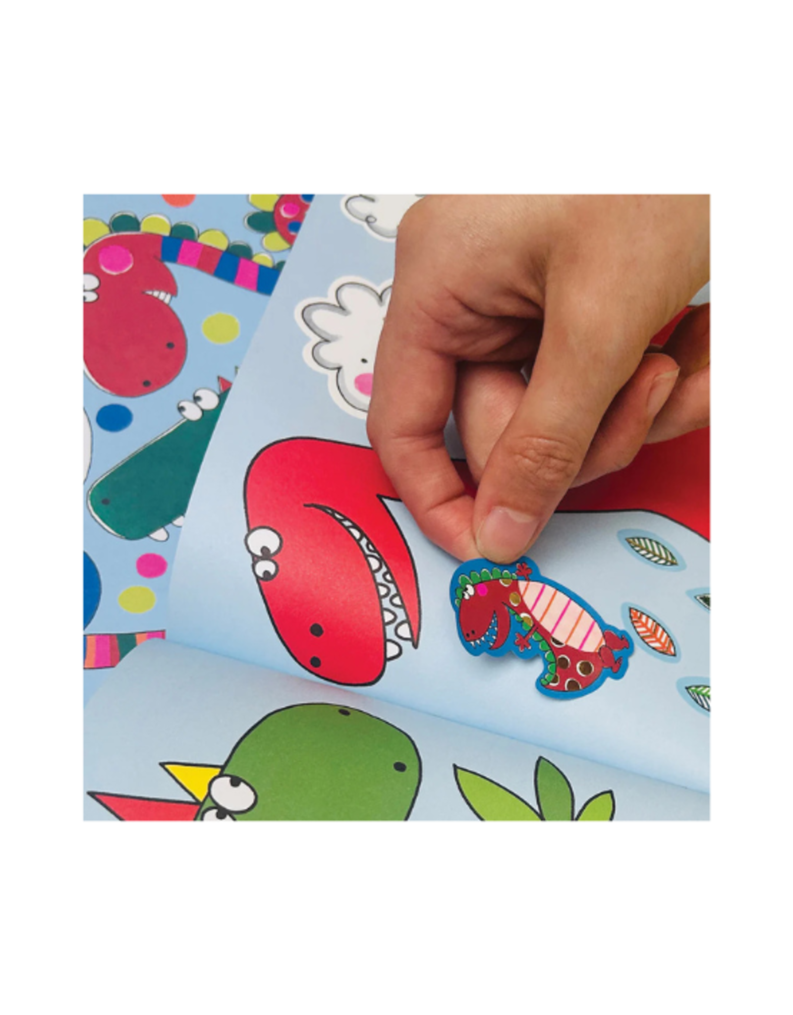Rachel Ellen Rachel Ellen - Sticker Scene and Colouring Activity Book Dinosaur