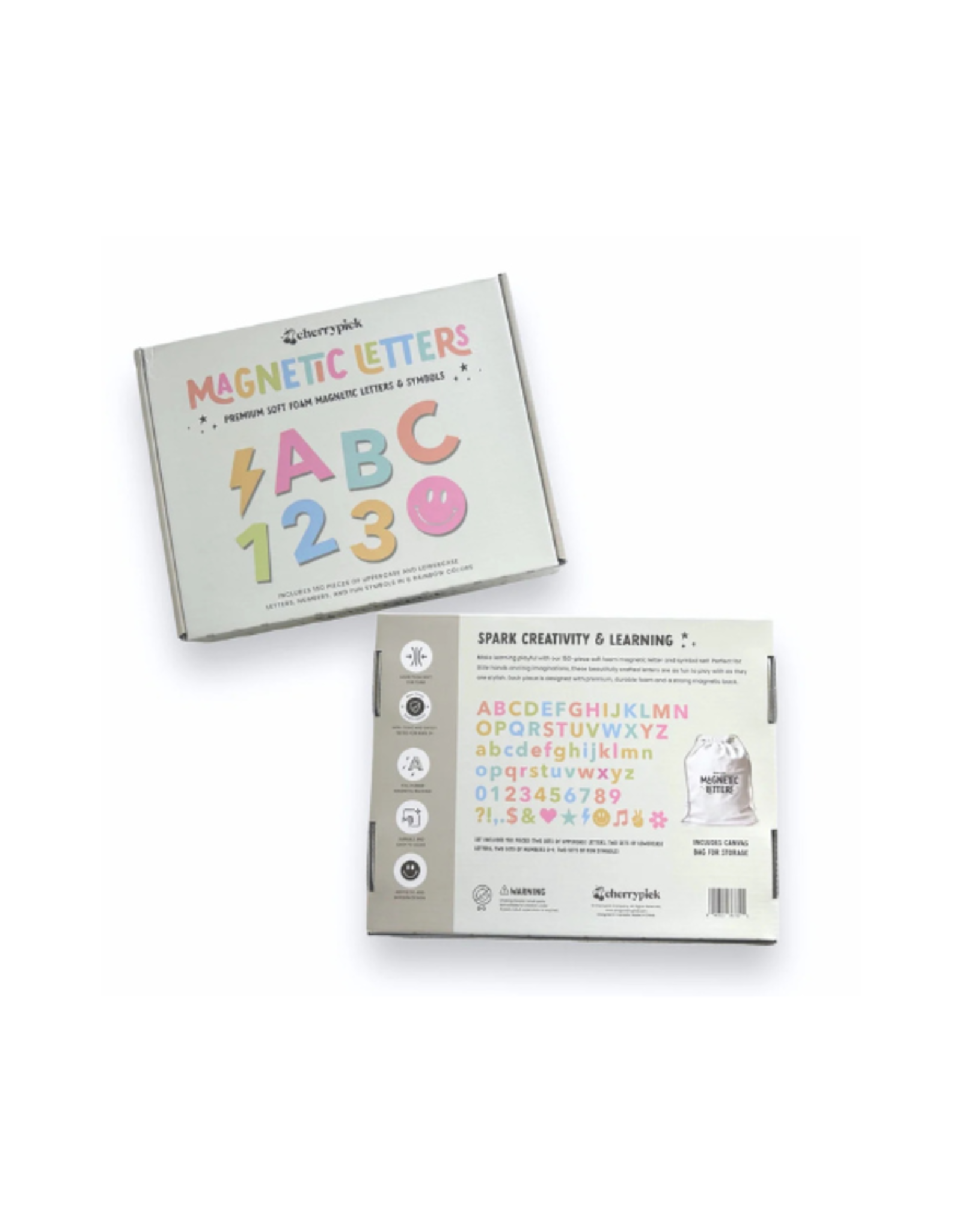 Cherrypick Cherrypick - Soft Foam Magnetic Letters & Symbols (Pastel Rainbow)