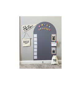 Cherrypick Magic Playwall Arch Magnetic Wall Decal for Kids (Stone Grey)