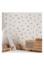 Cherrypick Cherrypick - Peel & Stick Fabric Wall Stickers Abstract Shapes (Earthy)