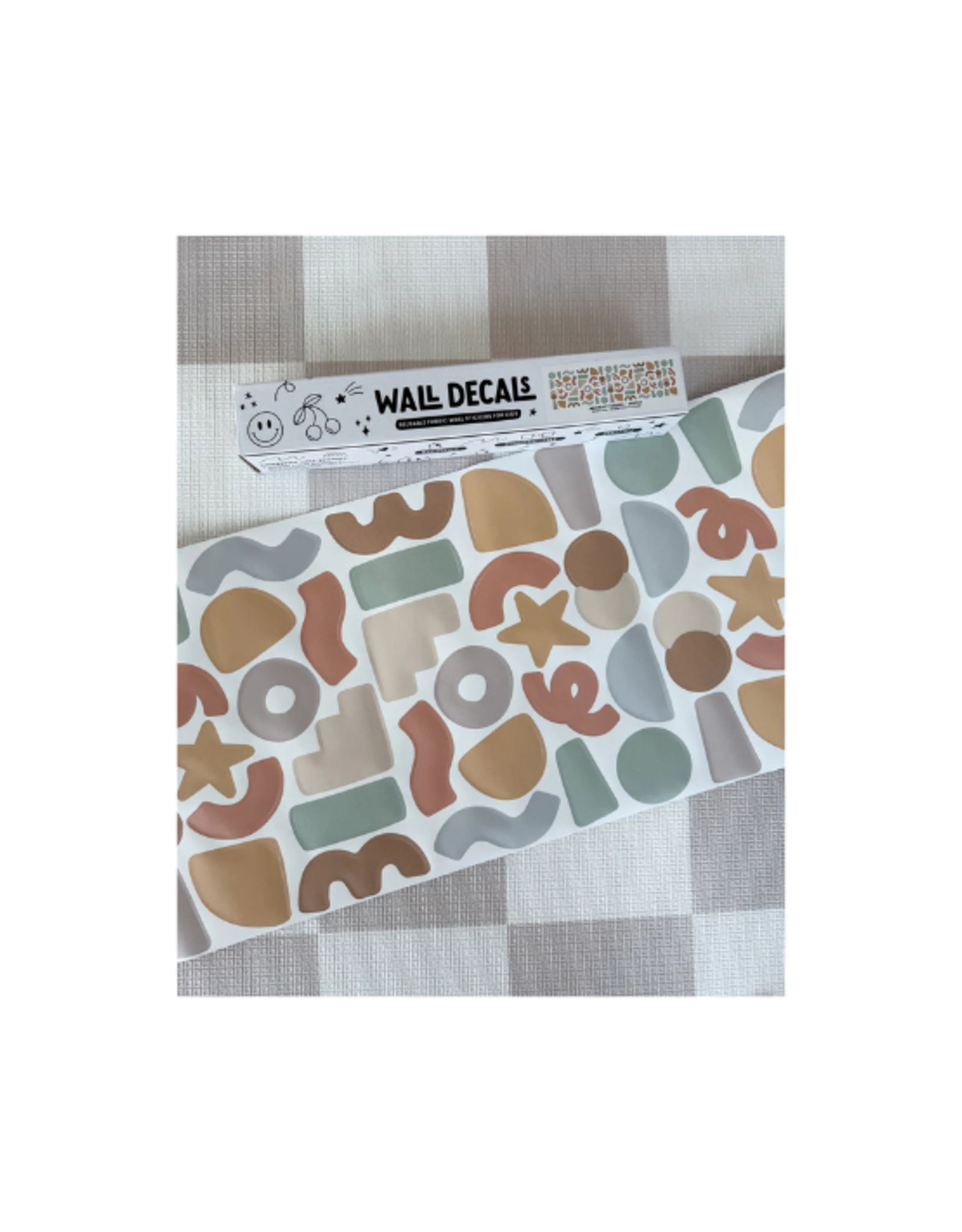 Cherrypick Cherrypick - Peel & Stick Fabric Wall Stickers Abstract Shapes (Earthy)