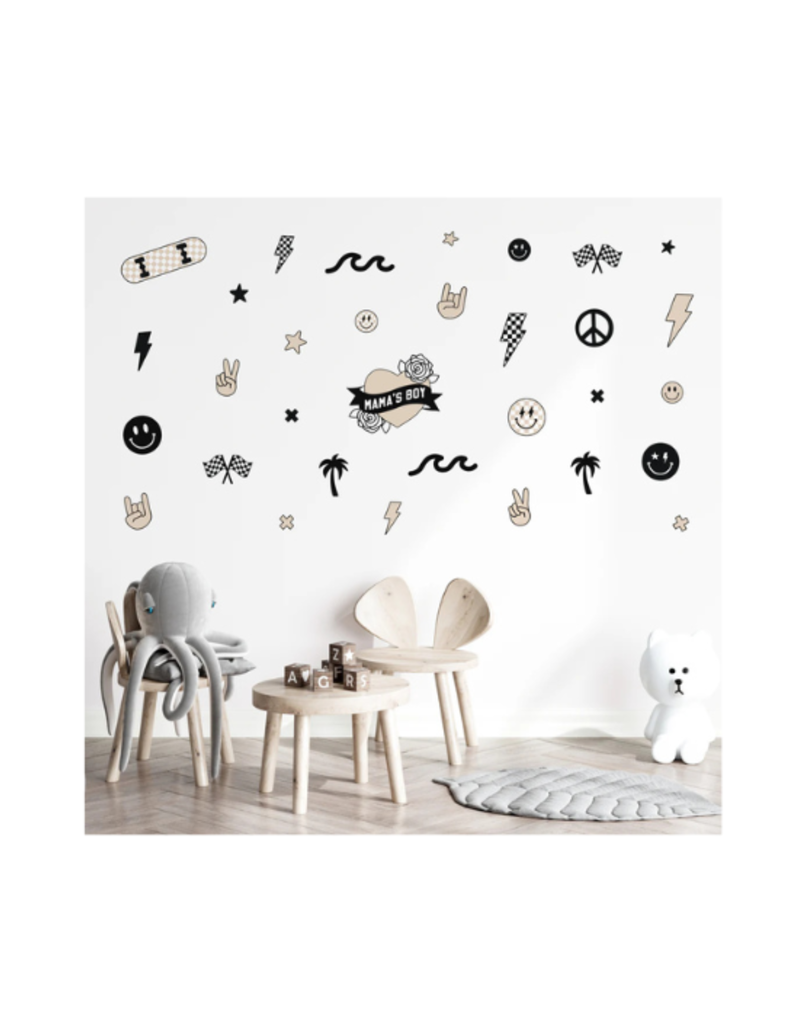 Cherrypick Cherrypick - Peel & Stick Fabric Wall Stickers Boyhood