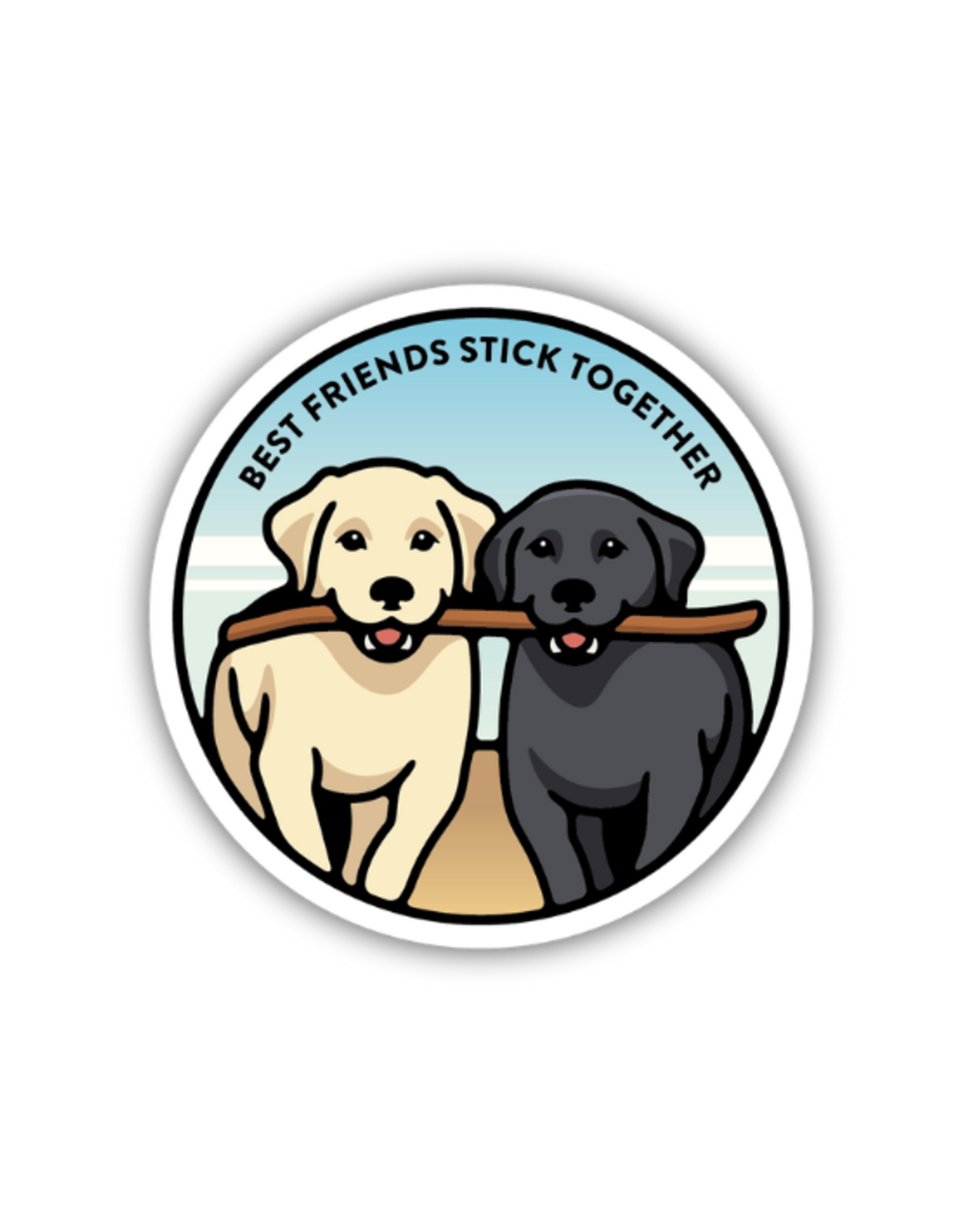 Stickers Northwest Inc. Stickers Northwest - Best Friends Stick Together Labradors