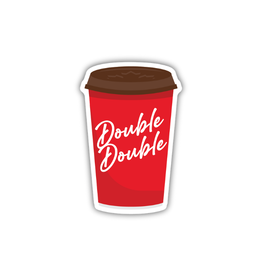 Stickers Northwest Inc. Double Double Coffee Cup Sticker