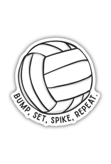 Stickers Northwest Inc. Stickers Northwest - Bump Set Spike Repeat Volleyball