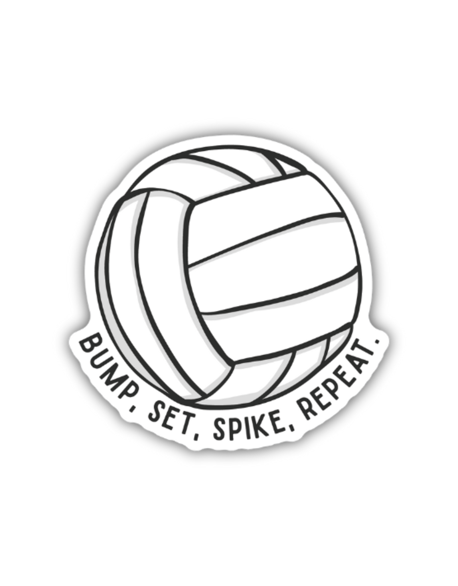 Stickers Northwest Inc. Stickers Northwest - Bump Set Spike Repeat Volleyball