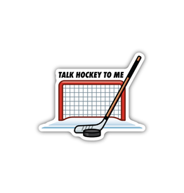 Stickers Northwest Inc. Talk Hockey To Me Sticker
