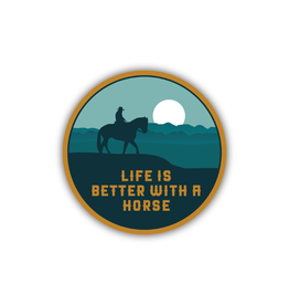 Stickers Northwest Inc. Blue Rider Sticker