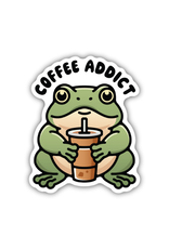 Stickers Northwest Inc. Stickers Northwest - Coffee Addict Frog