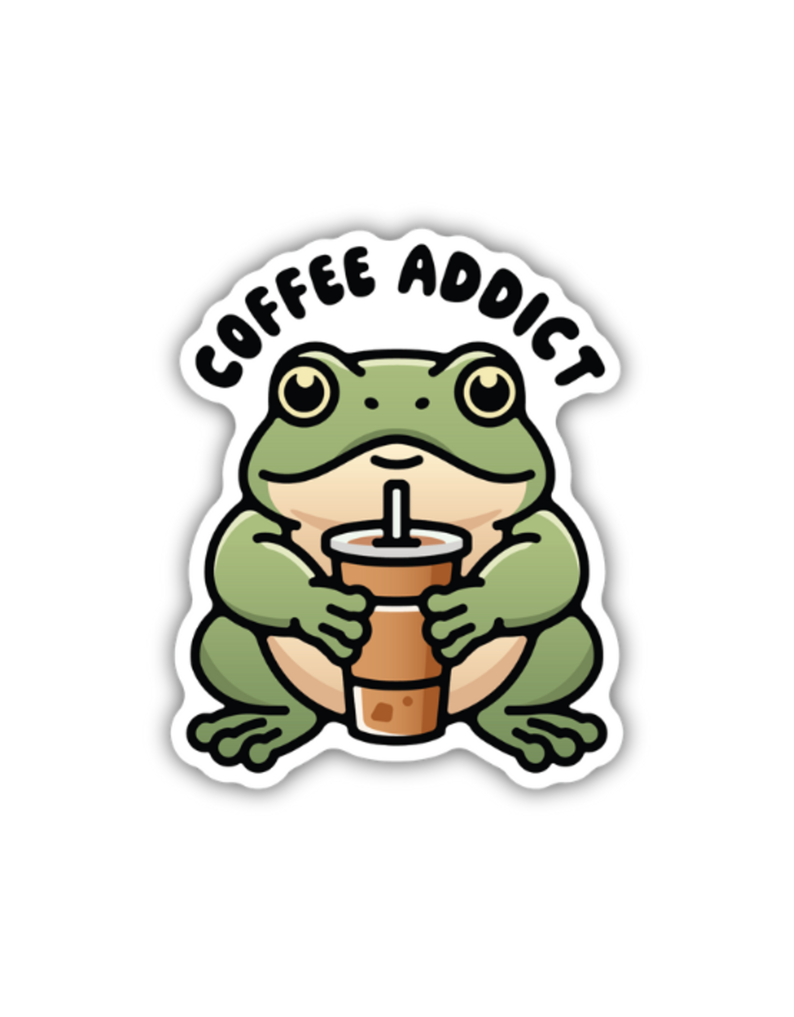 Stickers Northwest Inc. Stickers Northwest - Coffee Addict Frog