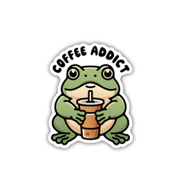 Stickers Northwest Inc. Coffee Addict Frog Sticker