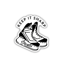 Stickers Northwest Inc. Keep It Sharp Hockey Skates Sticker