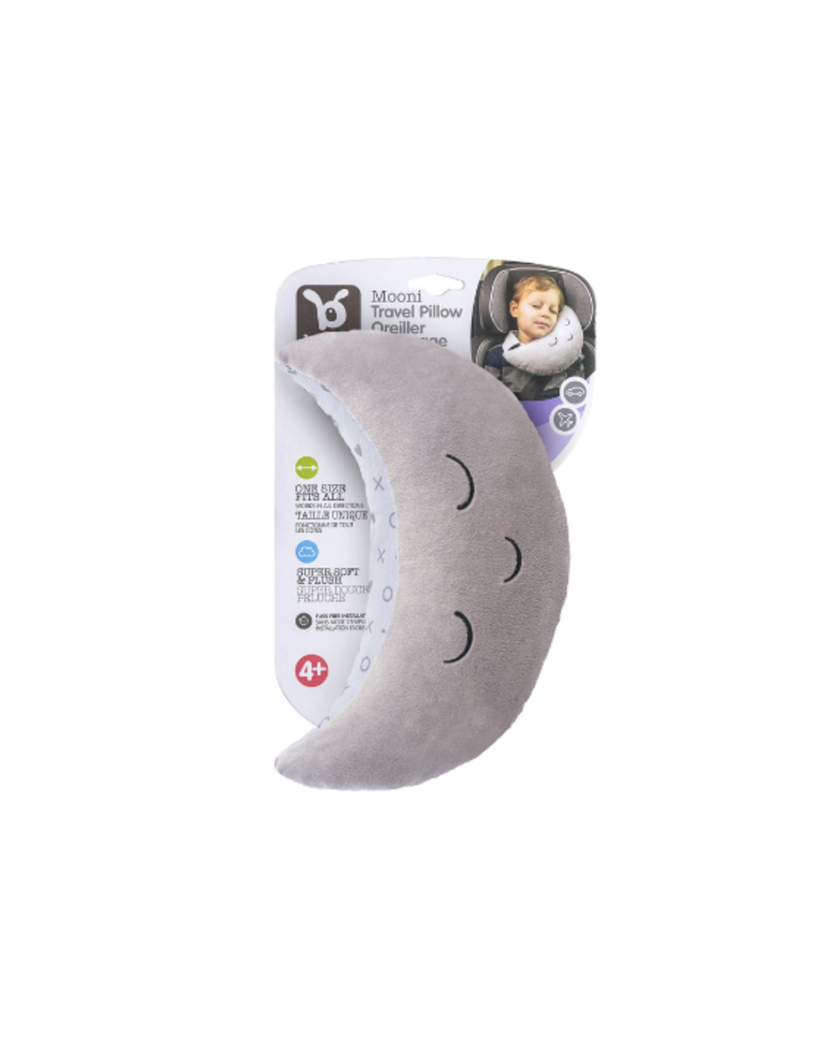 benbat Benbat - Mooni Travel Pillow Grey