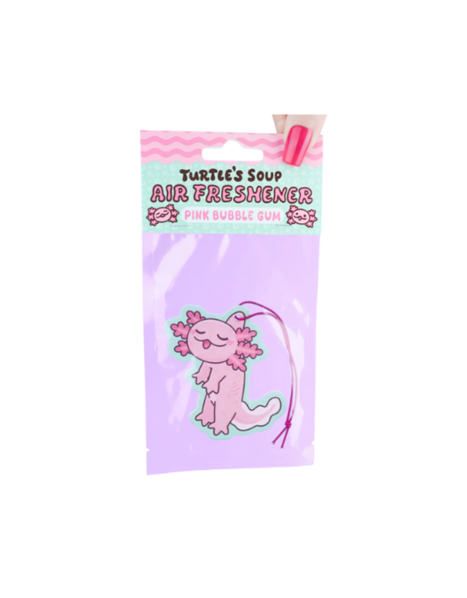 Turtle Soup Turtle's Soup - Dangling Axolotl Bubble Gum Scented Air Freshener