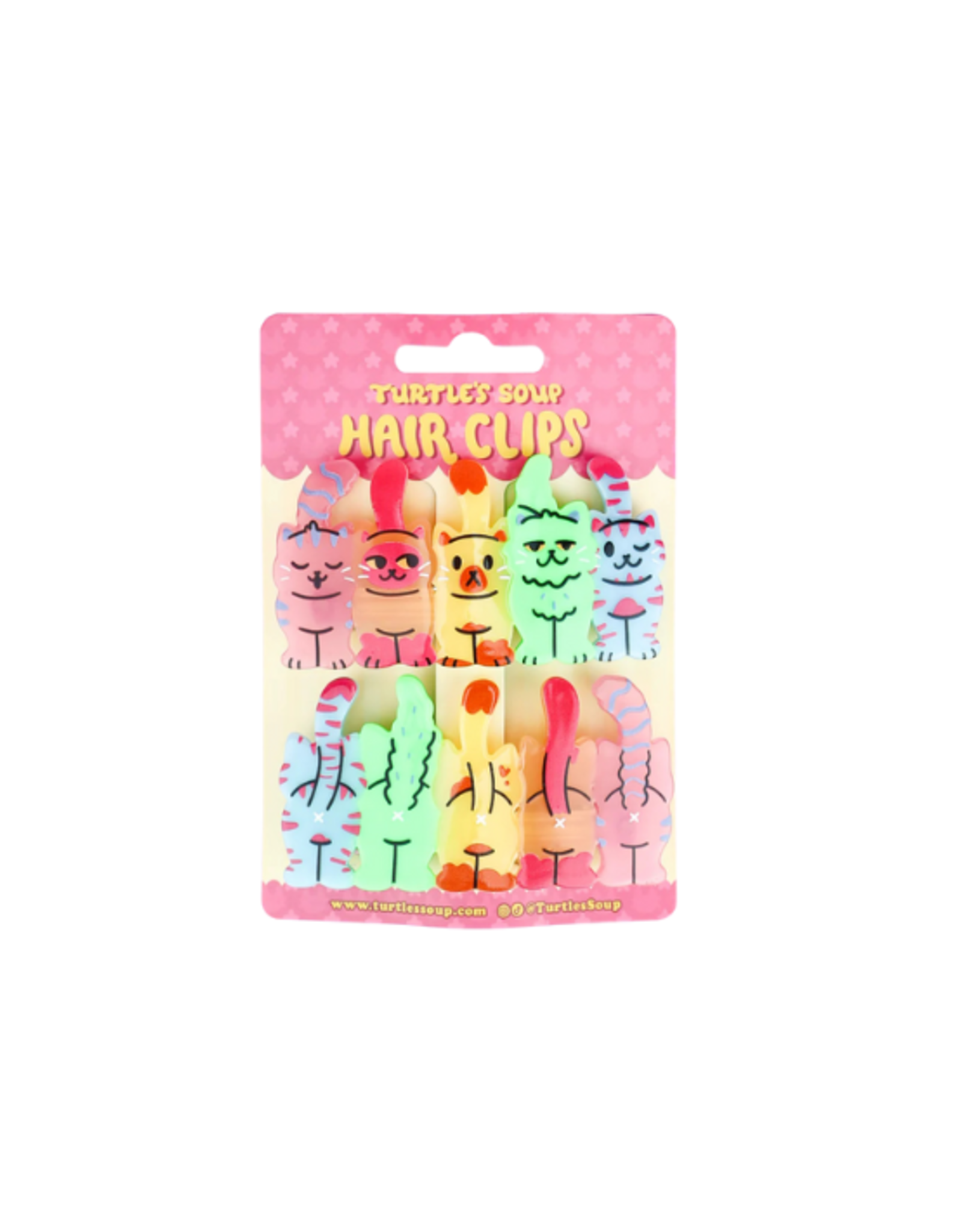 Turtle Soup Turtle's Soup - Cat Butts Hair Clip Set