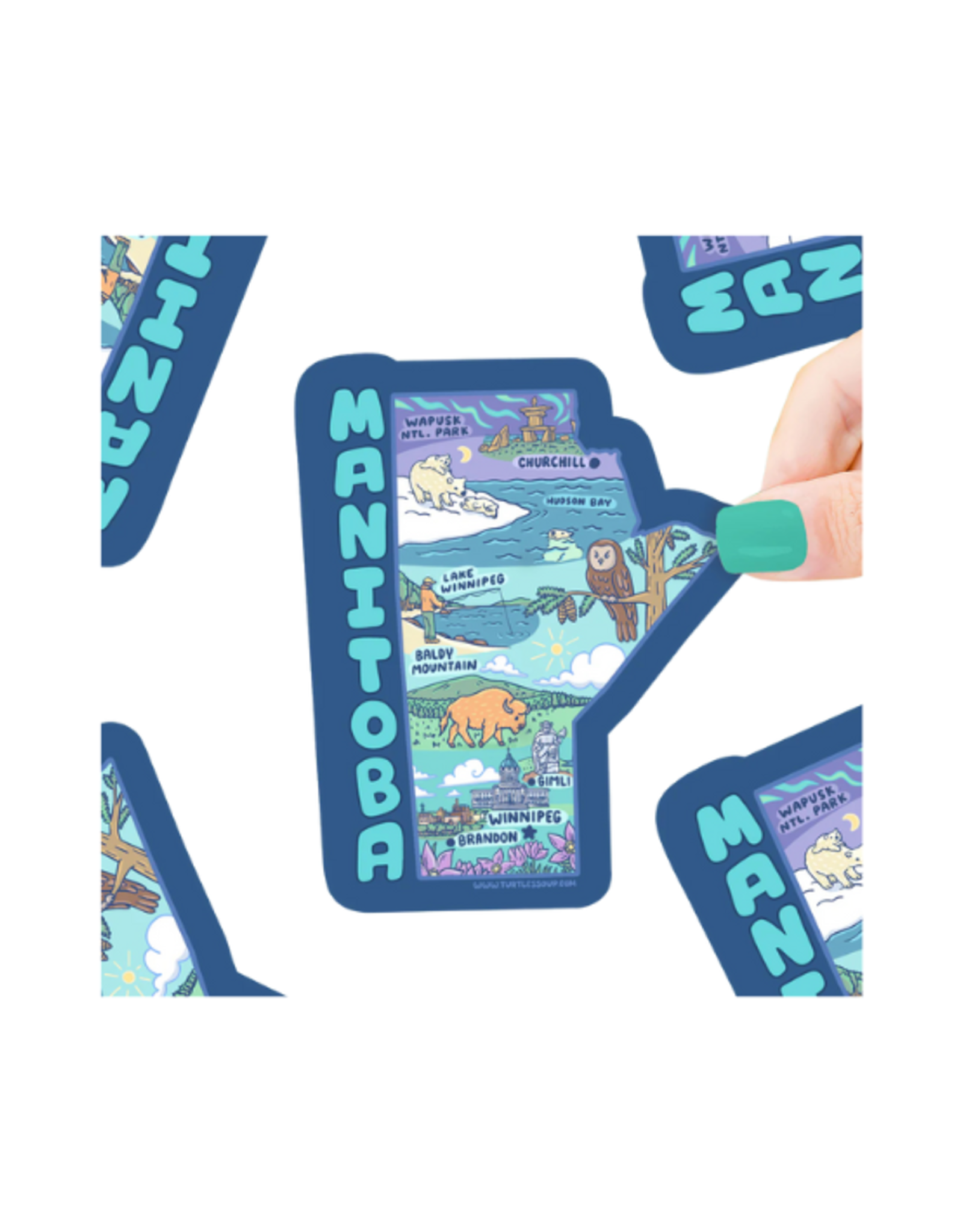 Turtle Soup Turtle's Soup - Manitoba Canada Vinyl Sticker