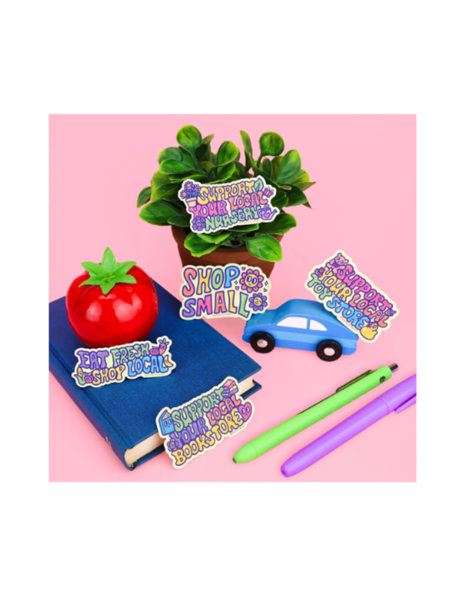 Turtle Soup Turtle's Soup - Support Your Local Toy Store Vinyl Sticker